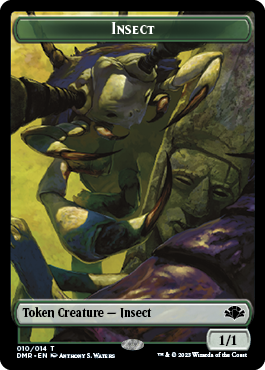Insect // Marit Lage Double-Sided Token [Dominaria Remastered Tokens] - Trinity Hobby
