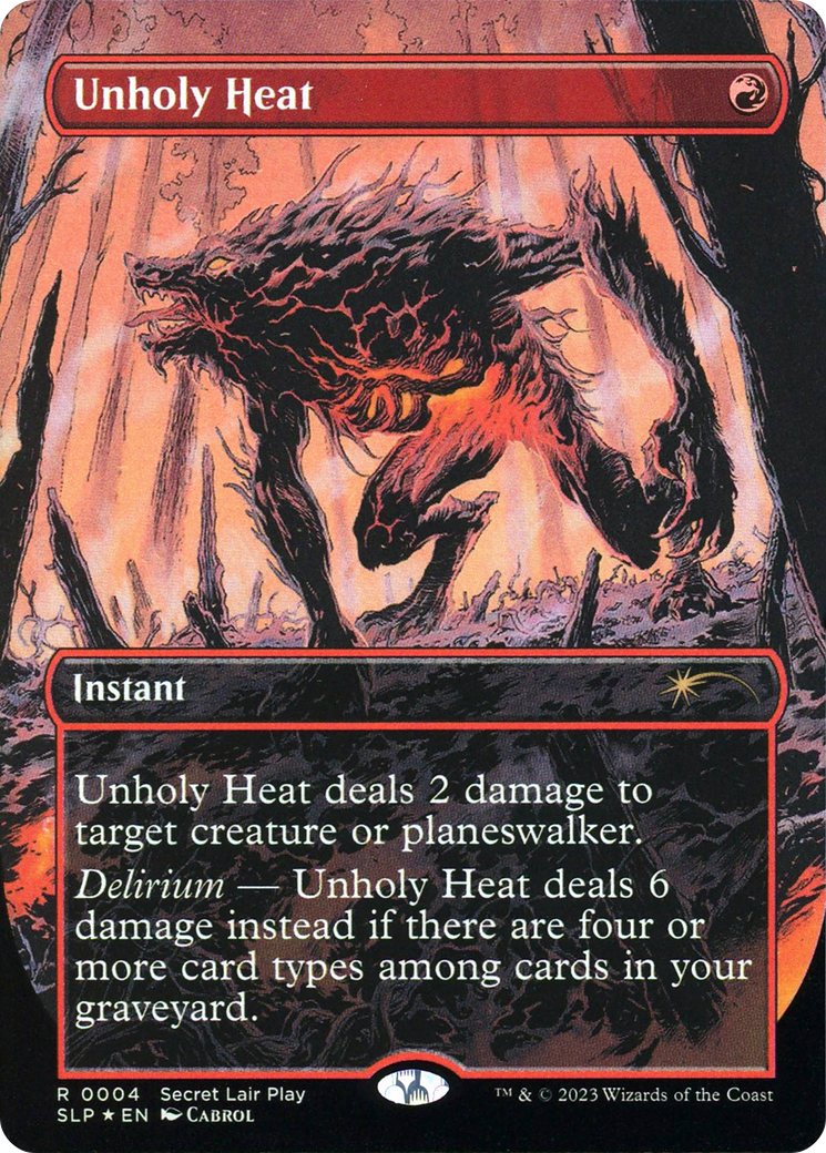 Unholy Heat (Borderless) [Secret Lair Showdown] - Trinity Hobby