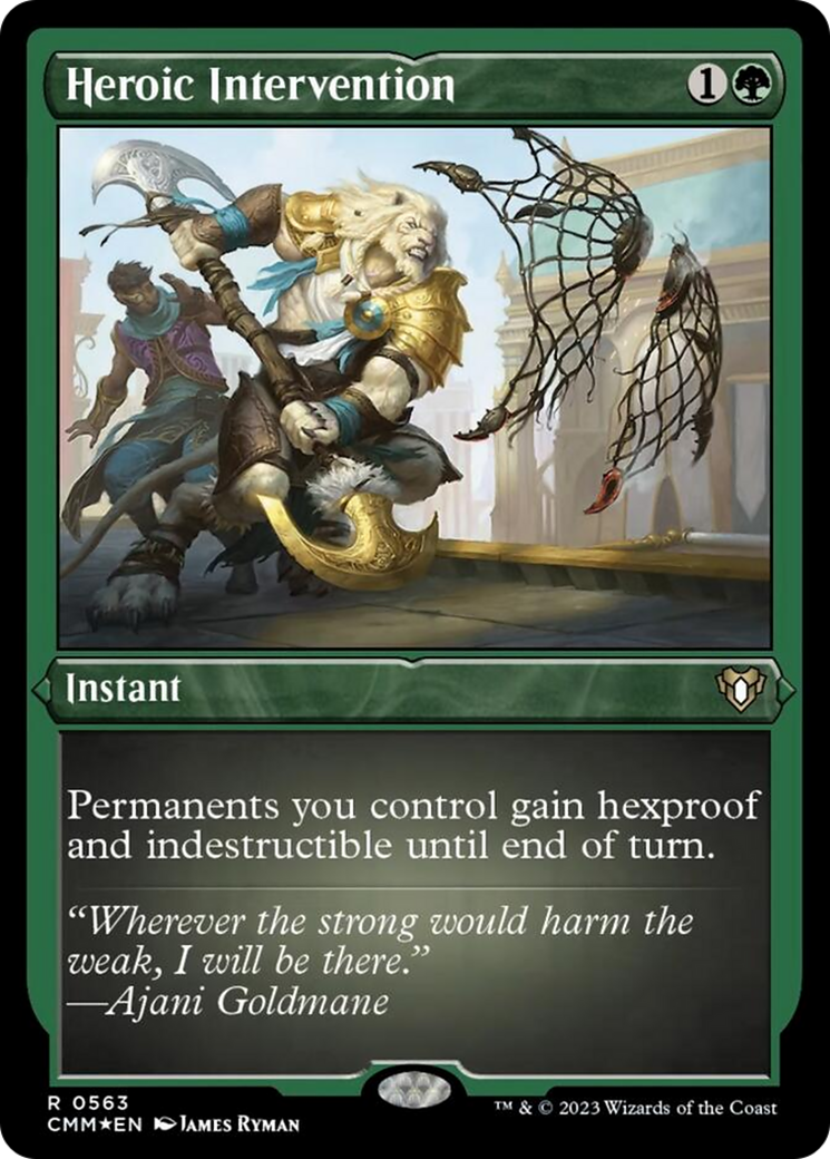 Heroic Intervention (Foil Etched) [Commander Masters] - Trinity Hobby