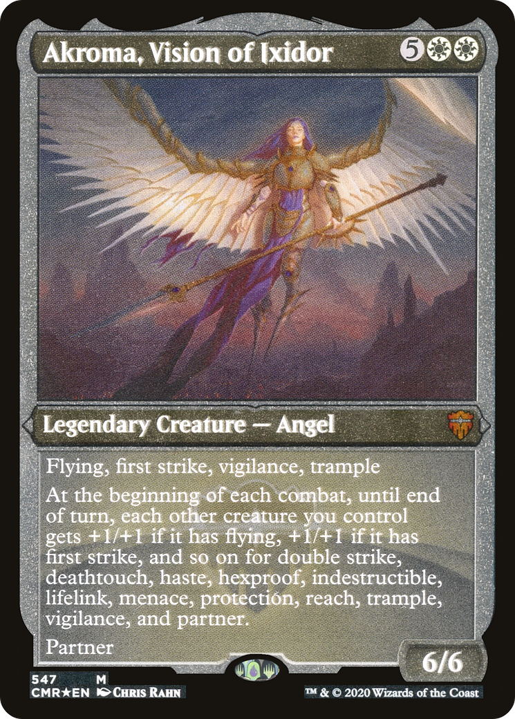 Akroma, Vision of Ixidor (CMR-547) - [Commander Legends] Foil - Trinity Hobby