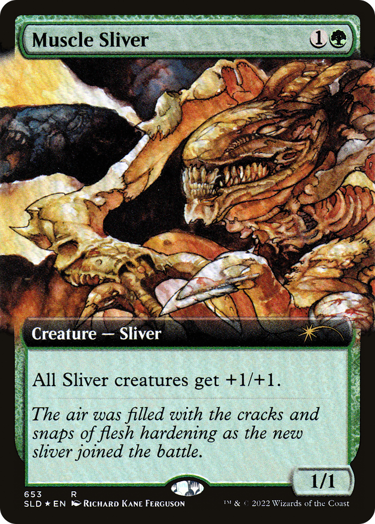 Muscle Sliver (Extended Art) [Secret Lair Drop Promos] - Trinity Hobby