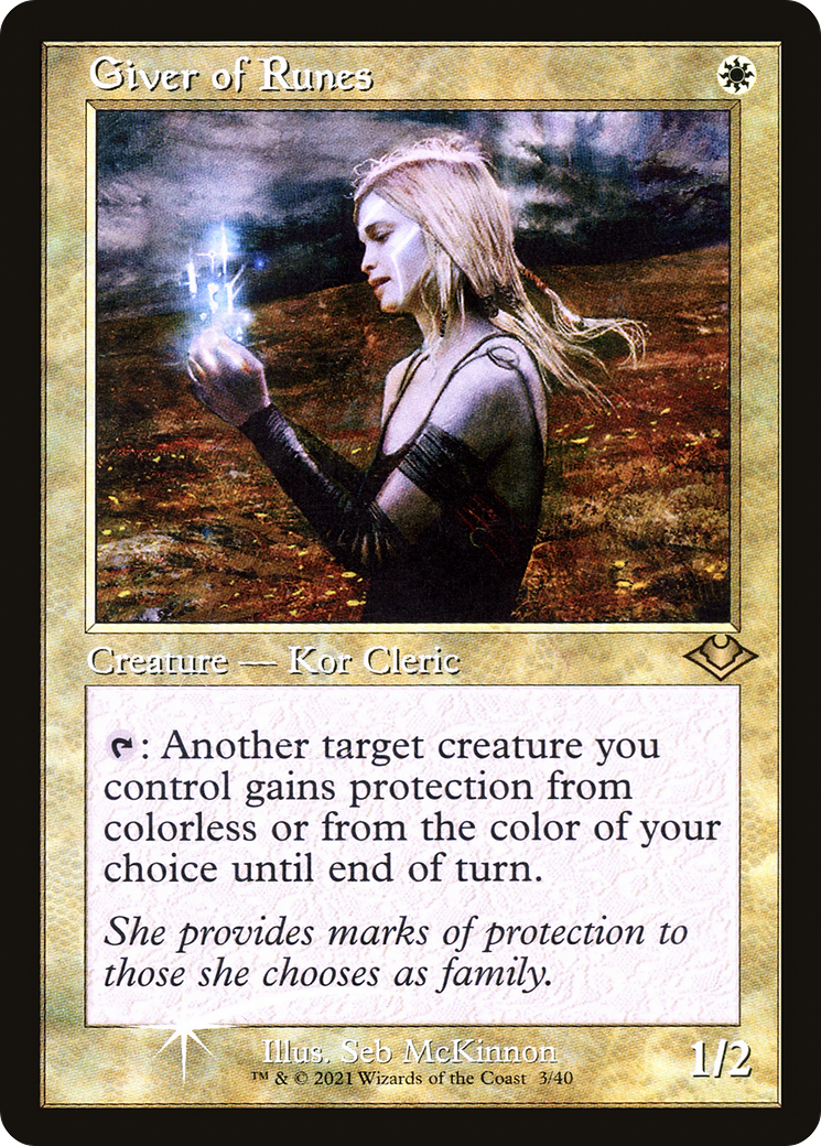 Giver of Runes [Etched Foil]  (MH1-003) - [Modern Horizons 1 Timeshifts] - Trinity Hobby