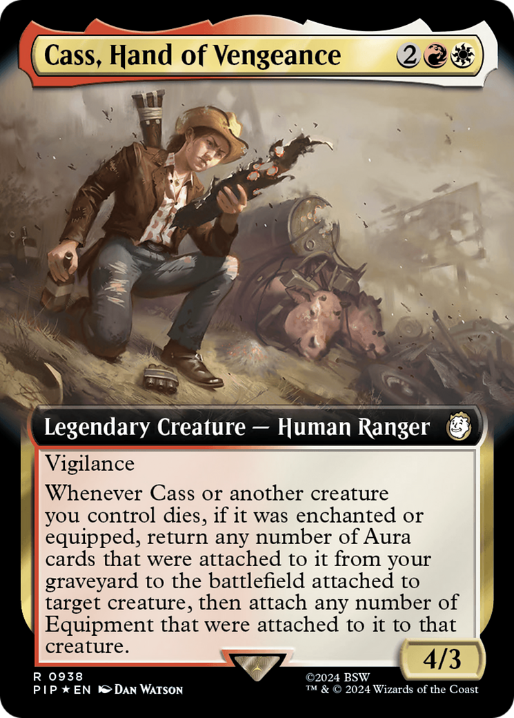 Cass, Hand of Vengeance (Extended Art) (Surge Foil) [Fallout] - Trinity Hobby