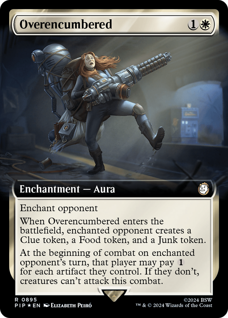 Overencumbered (Extended Art) (Surge Foil) [Fallout] - Trinity Hobby