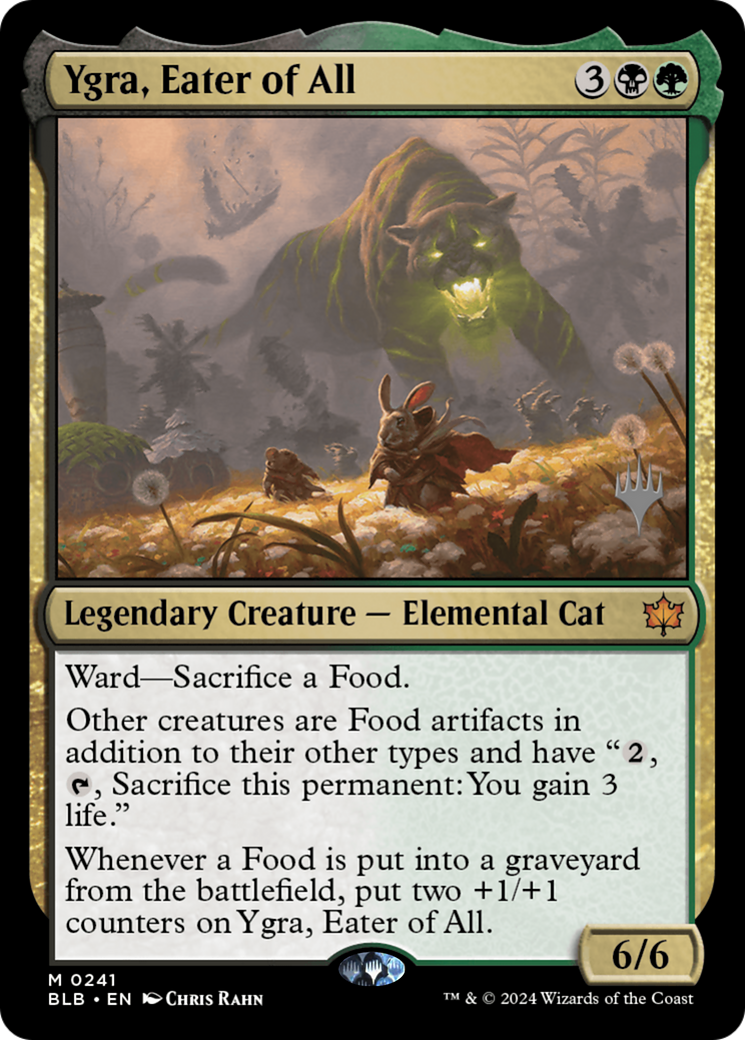 Ygra, Eater of All (Promo Pack) [Bloomburrow Promos] - Trinity Hobby