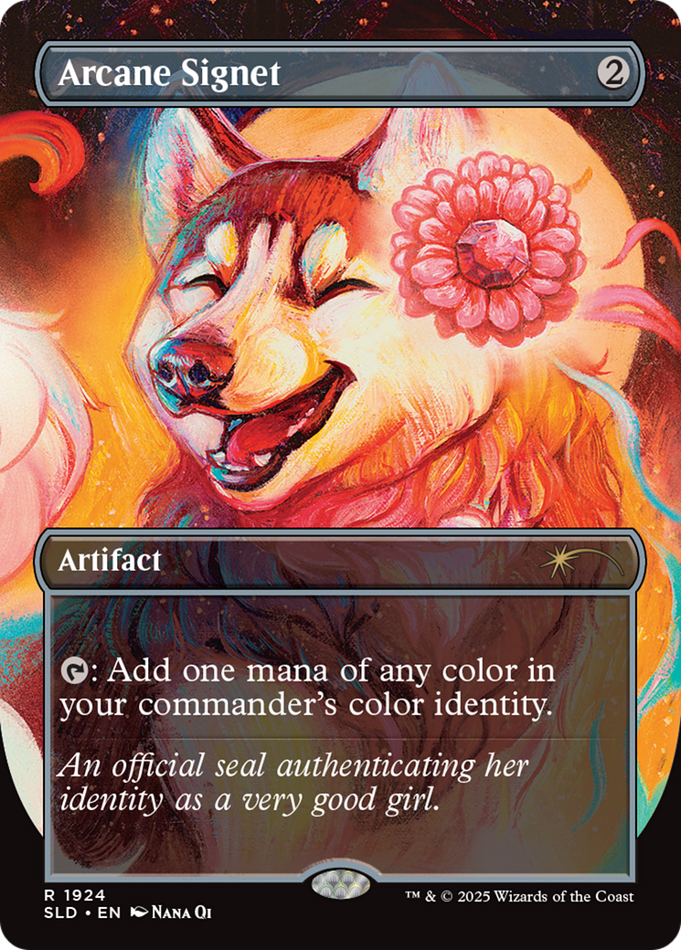 Arcane Signet  [Foil]  (SLD-1924) - [Secret Lair Drop] (Borderless) - Trinity Hobby