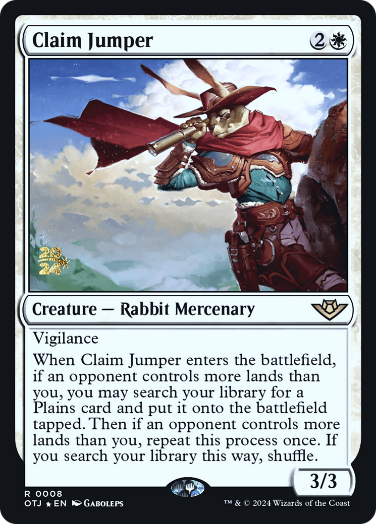 Claim Jumper [Outlaws of Thunder Junction Prerelease Promos] - Trinity Hobby