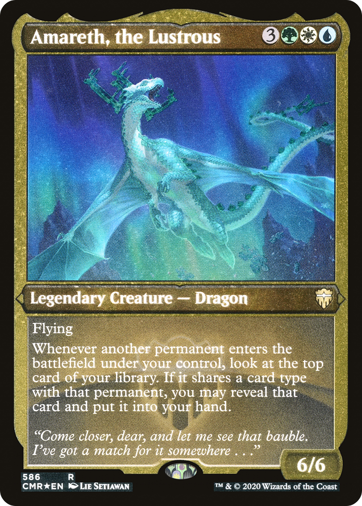 Amareth, the Lustrous (Etched) [Commander Legends] - Trinity Hobby