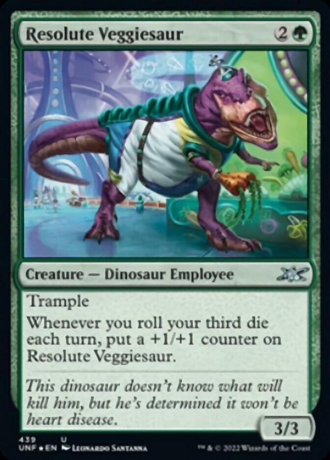 Resolute Veggiesaur (Galaxy Foil) [Unfinity] - Trinity Hobby