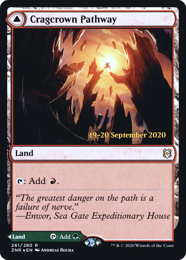Cragcrown Pathway // Timbercrown Pathway [Zendikar Rising Prerelease Promos] - Trinity Hobby