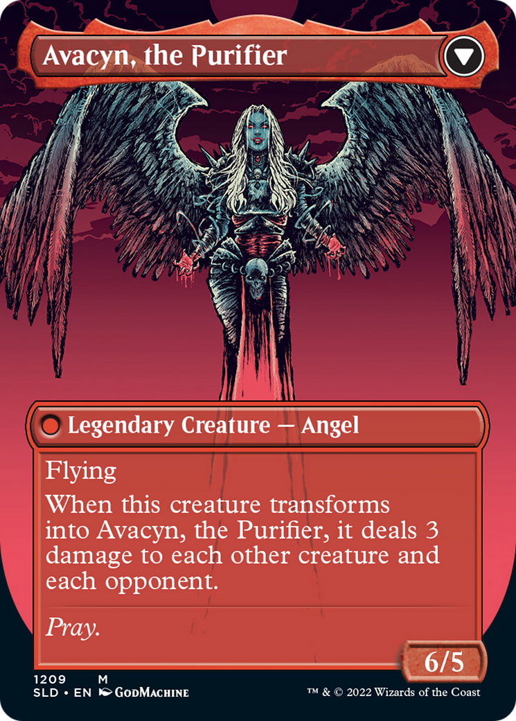 Archangel Avacyn // Avacyn, the Purifier (Display Commander) (Borderless) [Secret Lair: From Cute to Brute] - Trinity Hobby