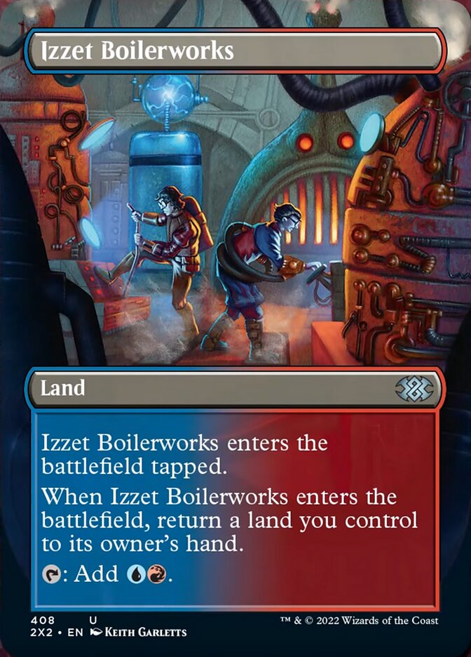 Izzet Boilerworks (Borderless Alternate Art) [Double Masters 2022] - Trinity Hobby