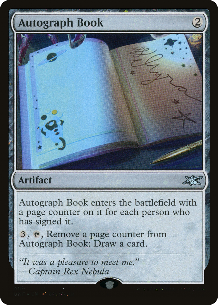 Autograph Book (Galaxy Foil) [Unfinity] - Trinity Hobby