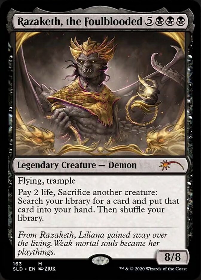 Razaketh, the Foulblooded (Foil Etched) [Secret Lair Drop Series] - Trinity Hobby