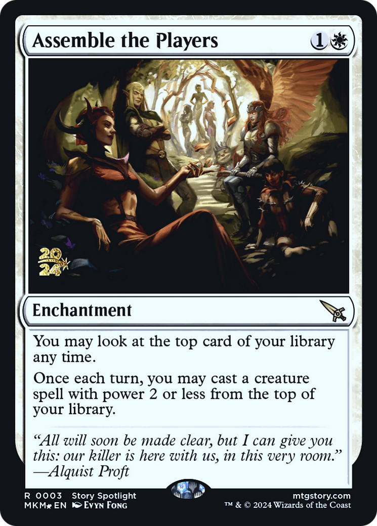 Assemble the Players [Murders at Karlov Manor Prerelease Promos] - Trinity Hobby