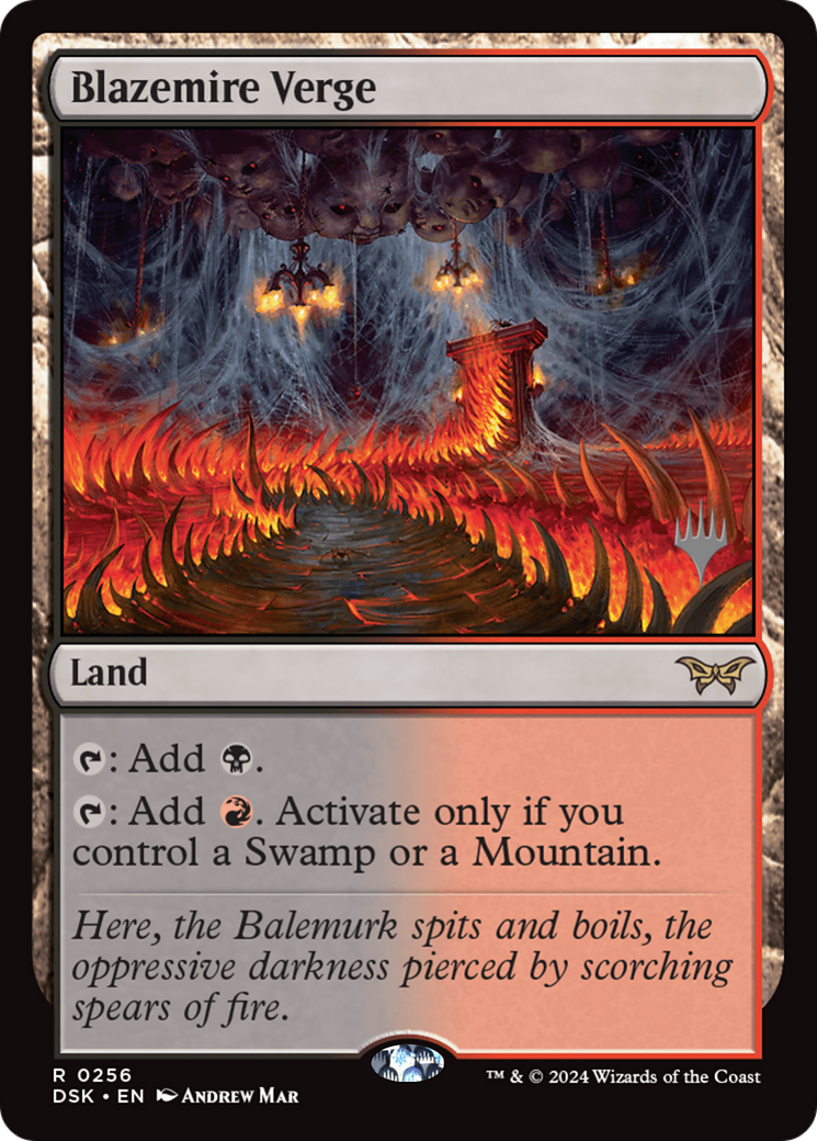 Blazemire Verge (Promo Pack) [Duskmourn: House of Horror Promos] - Trinity Hobby