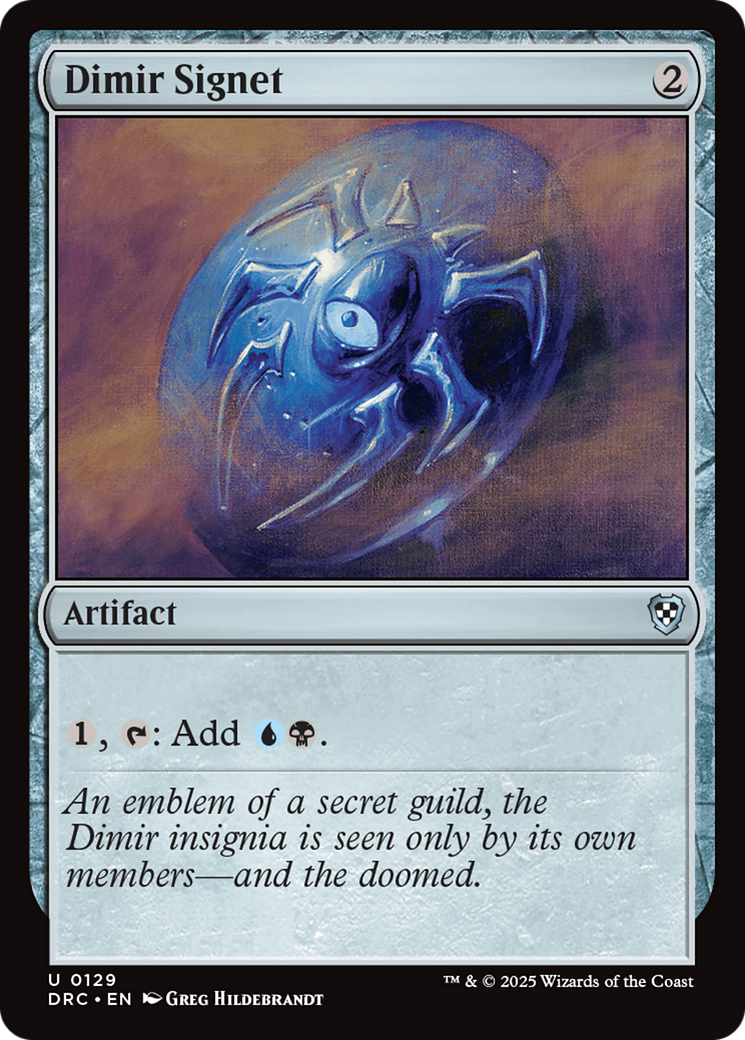 Dimir Signet [Aetherdrift Commander] - Trinity Hobby