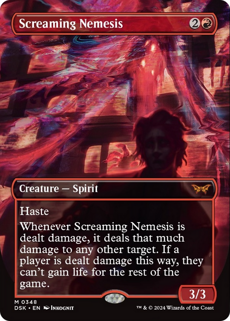 Screaming Nemesis (Borderless) [Duskmourn: House of Horror] - Trinity Hobby