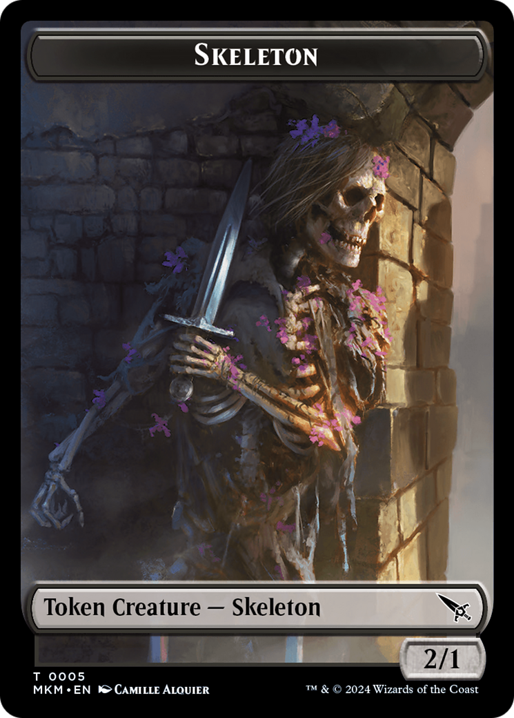 Mécanoptère (0020) // Jeton squelette double face [Meurtres à Karlov Manor Tokens] 