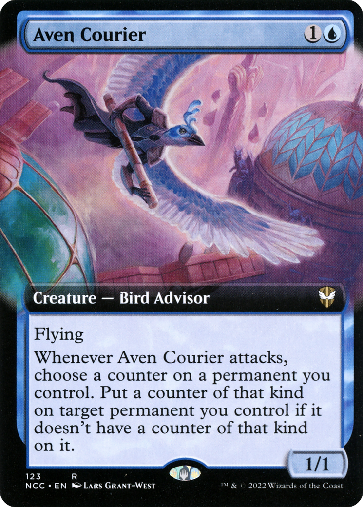 Aven Courier (Extended Art) [Streets of New Capenna Commander] - Trinity Hobby