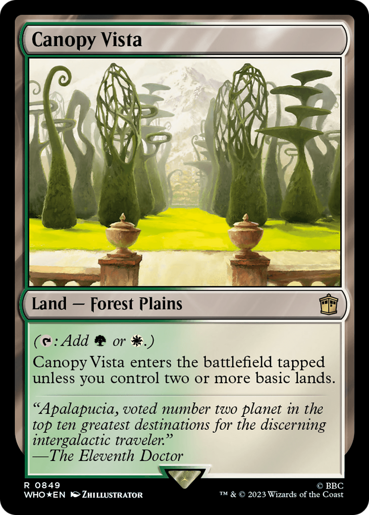 Canopy Vista (Surge Foil) [Doctor Who] - Trinity Hobby