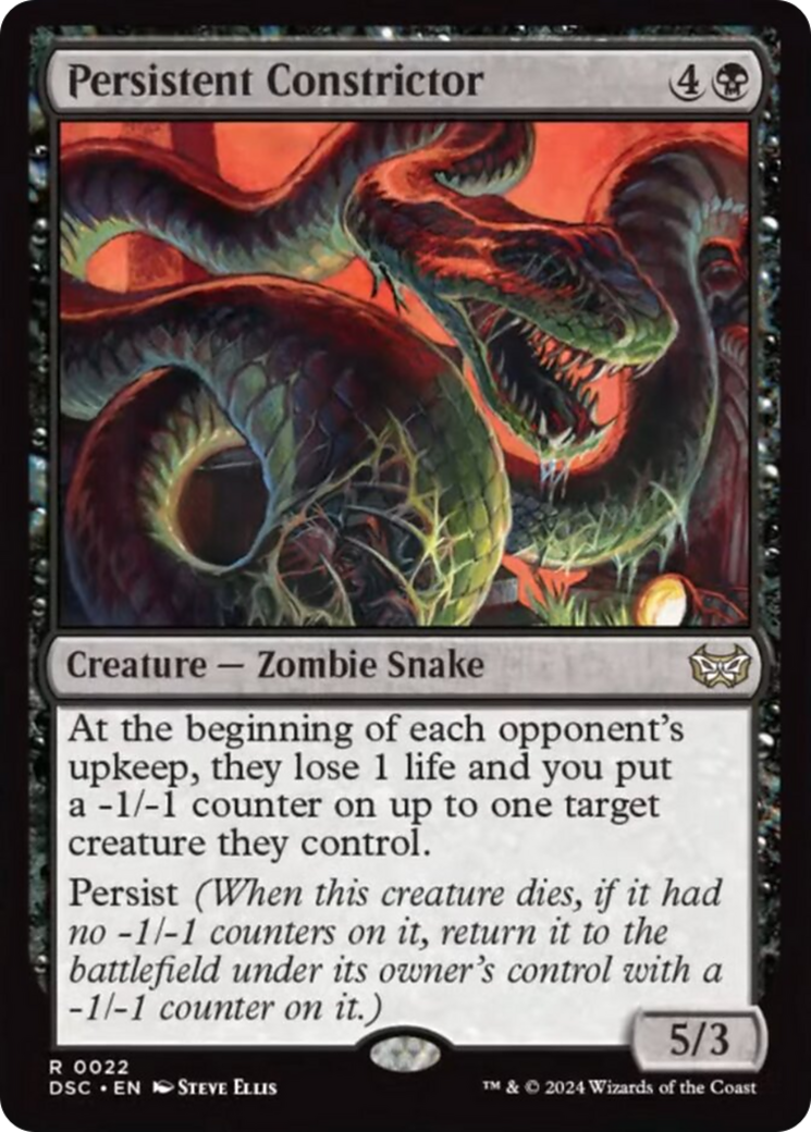 Persistent Constrictor [Duskmourn: House of Horror Commander] - Trinity Hobby