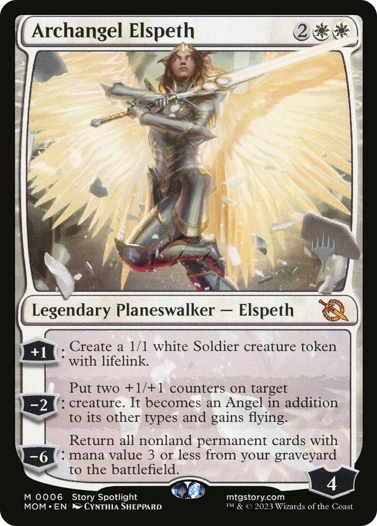 Archangel Elspeth (Promo Pack) [March of the Machine Promos] - Trinity Hobby