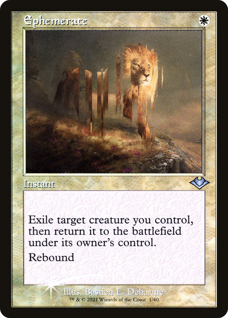 Ephemerate [Etched Foil]  (MH1-001) - [Modern Horizons 1 Timeshifts] - Trinity Hobby