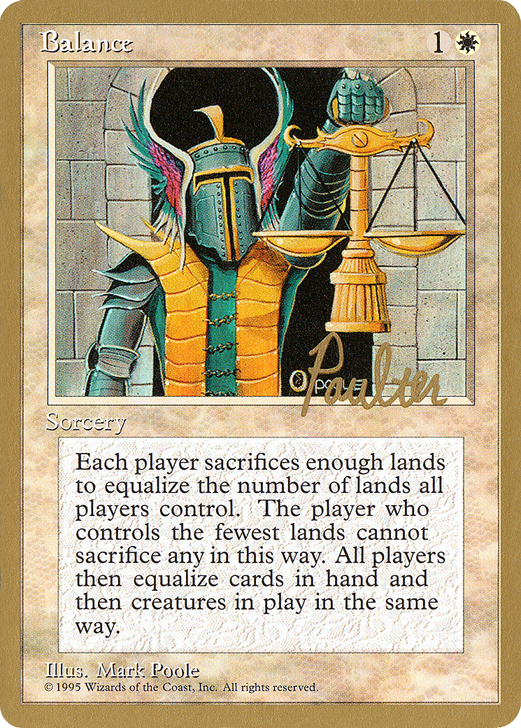 Balance (Preston Poulter) [Pro Tour Collector Set] - Trinity Hobby