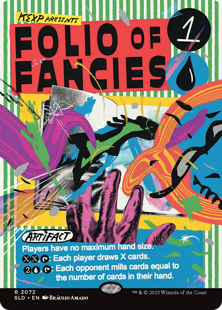 Folio of Fancies (SLD-2072) - [Secret Lair Drop] (Borderless) - Trinity Hobby