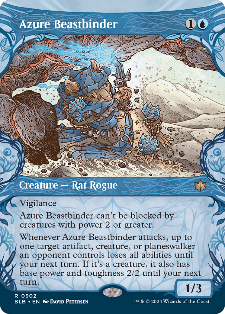 Azure Beastbinder (Showcase) [Bloomburrow] - Trinity Hobby