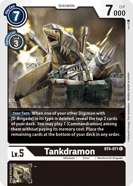 Tankdramon [BT4-071] [Great Legend] - Trinity Hobby