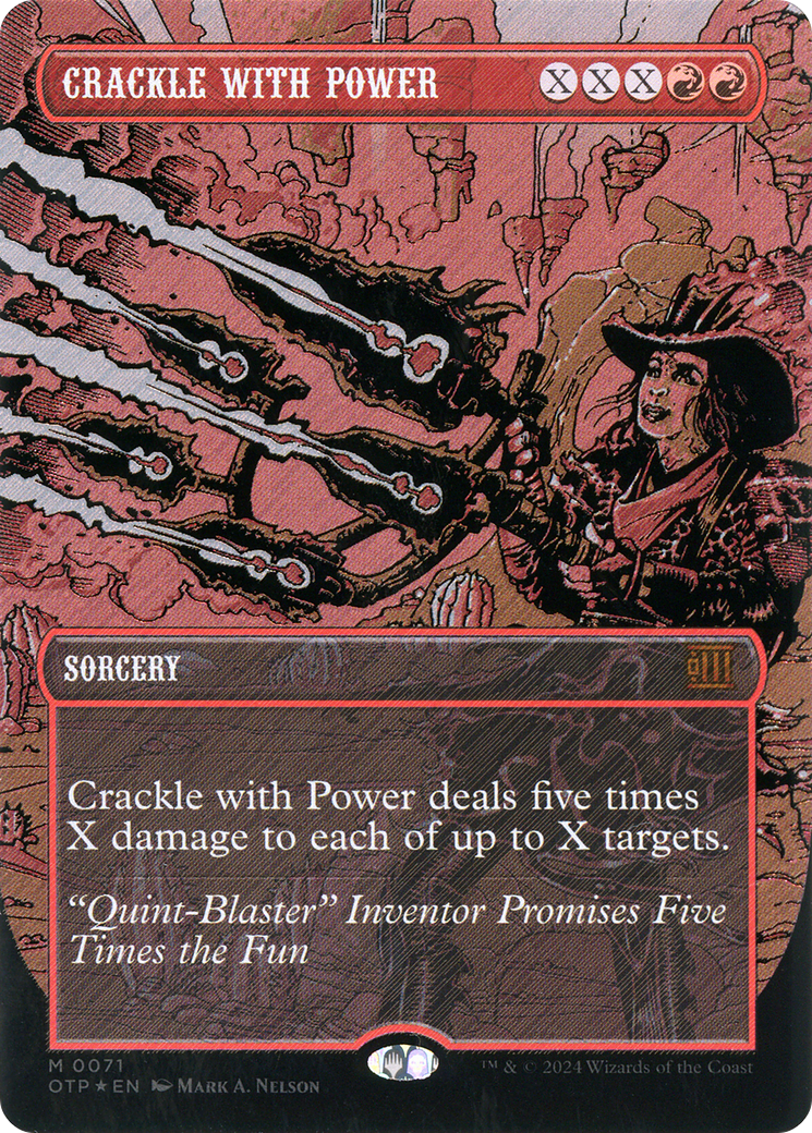 Crackle with Power (Textured Foil) [Outlaws of Thunder Junction: Breaking News] - Trinity Hobby