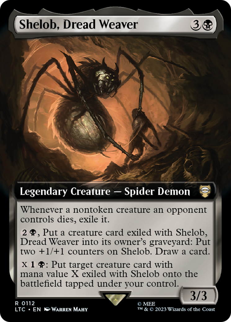 Shelob, Dread Weaver (Extended Art) [The Lord of the Rings: Tales of Middle-Earth Commander] - Trinity Hobby