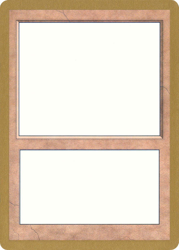 1999 World Championship Blank Card [World Championship Decks 1999] - Trinity Hobby