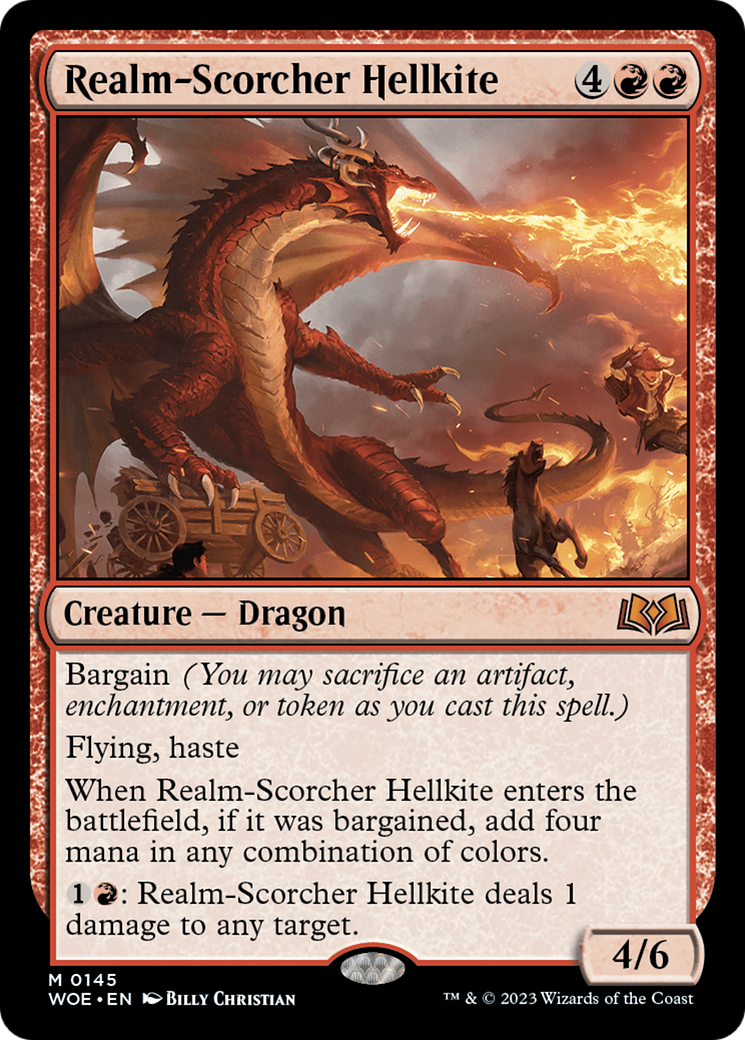 Realm-Scorcher Hellkite [Wilds of Eldraine] - Trinity Hobby