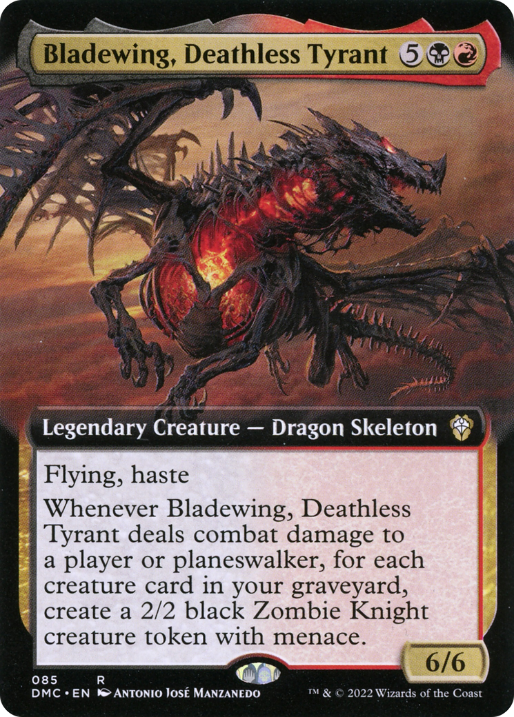 Bladewing, Deathless Tyrant (Extended Art) [Dominaria United Commander] - Trinity Hobby