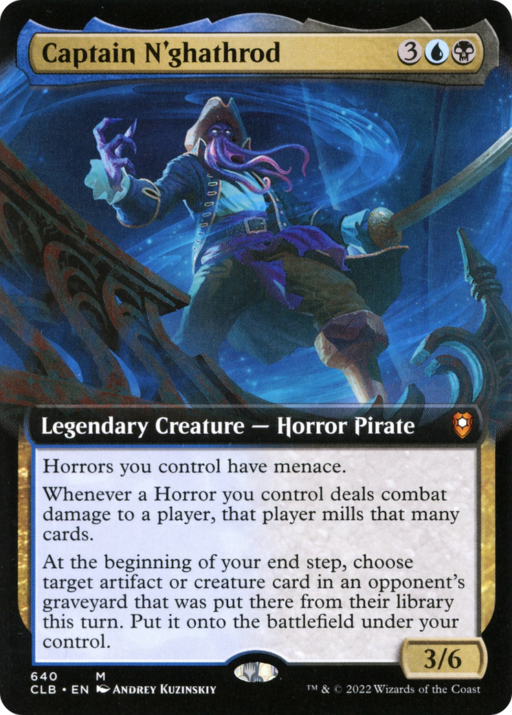 Captain N'ghathrod (Extended Art) [Commander Legends: Battle for Baldur's Gate] - Trinity Hobby