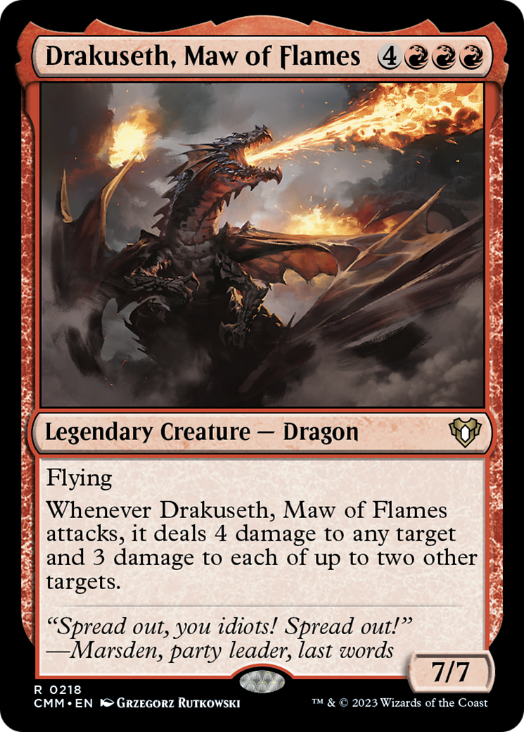 Drakuseth, Maw of Flames [Commander Masters] - Trinity Hobby