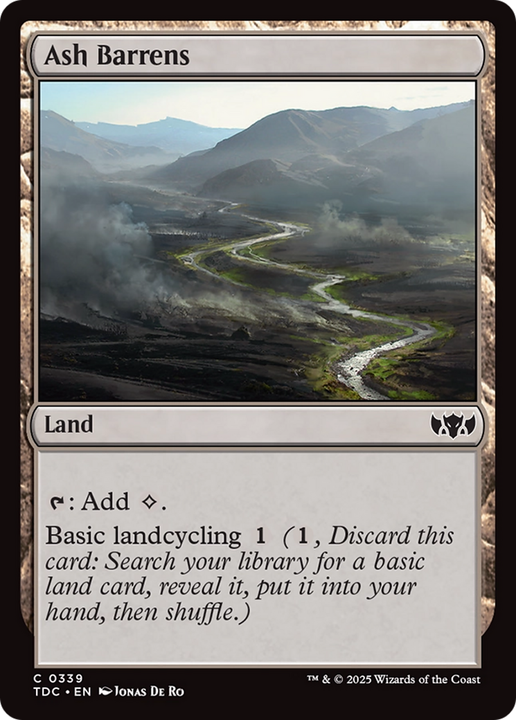 Ash Barrens (TDC-339) - [Commander: Tarkir: Dragonstorm] - Trinity Hobby