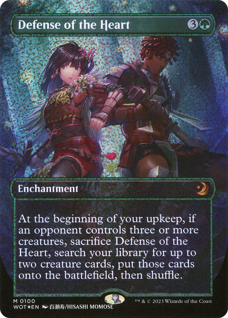 Defense of the Heart (Anime Borderless) (Confetti Foil) [Wilds of Eldraine: Enchanting Tales] - Trinity Hobby