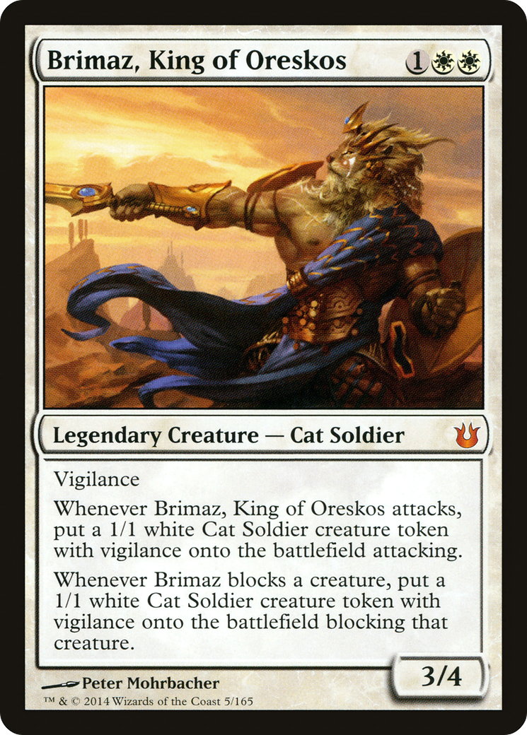 Brimaz, King of Oreskos [Born of the Gods] - Trinity Hobby