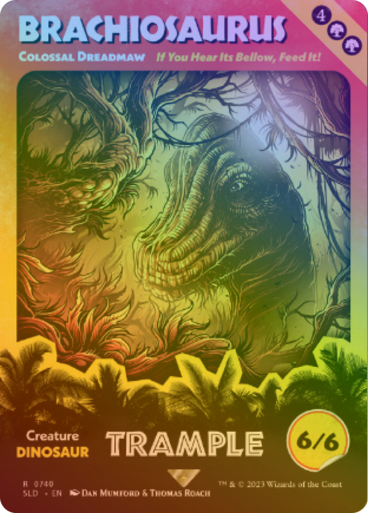 Brachiosaurus - Colossal Dreadmaw (Rainbow Foil) [Secret Lair Drop Series] - Trinity Hobby
