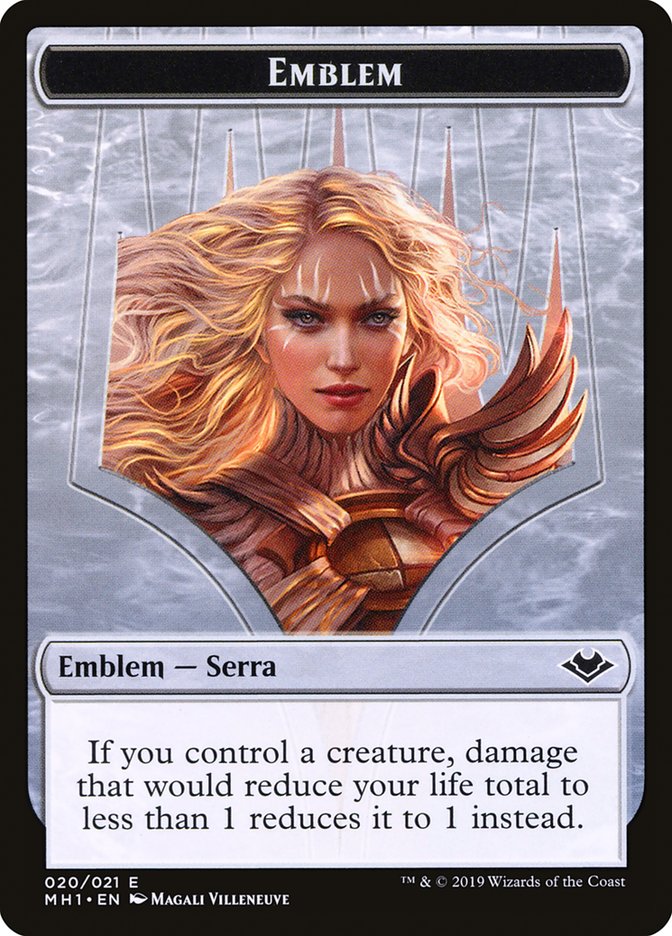 Serra the Benevolent Emblem [Modern Horizons Tokens] - Trinity Hobby