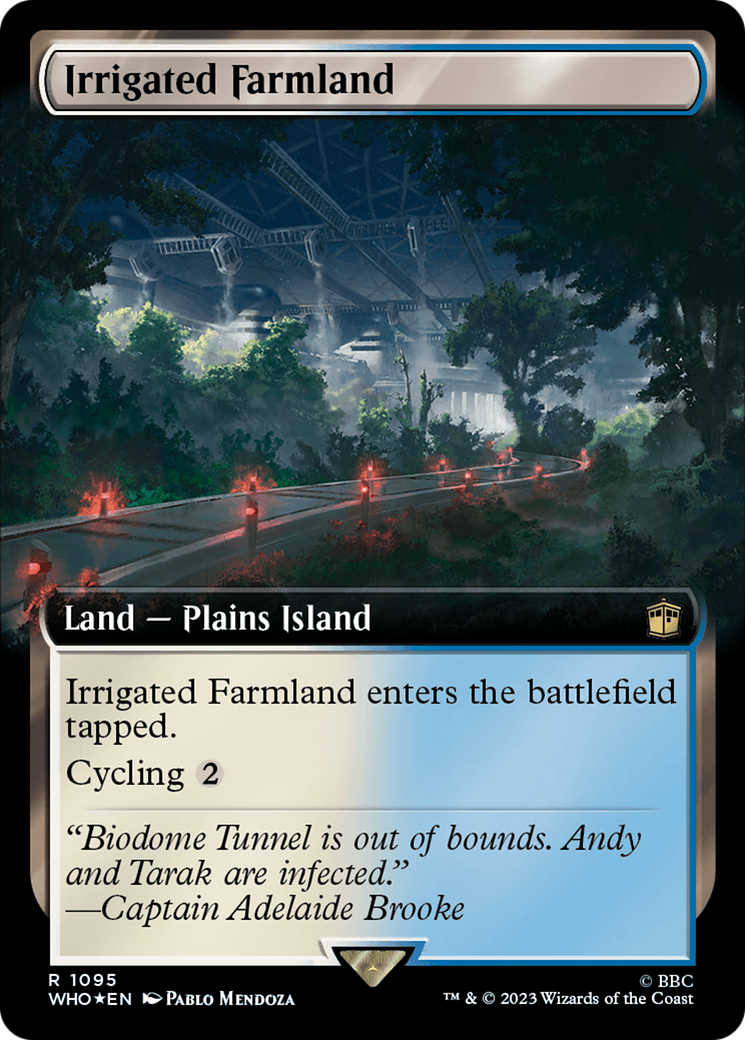 Irrigated Farmland (Extended Art) (Surge Foil) [Doctor Who] - Trinity Hobby