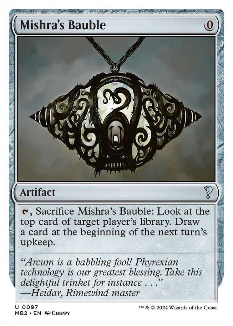 Mishra's Bauble (White Border) [Mystery Booster 2] - Trinity Hobby