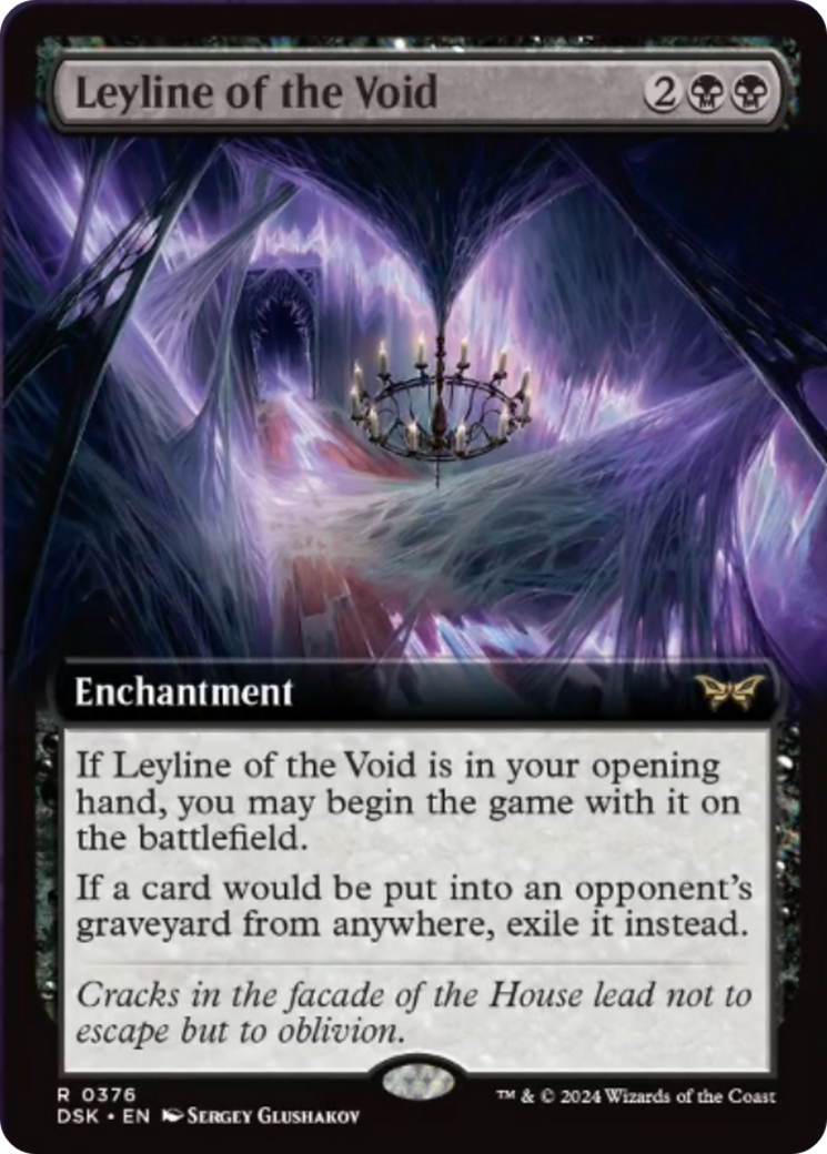 Leyline of the Void (Extended Art) [Duskmourn: House of Horror] - Trinity Hobby