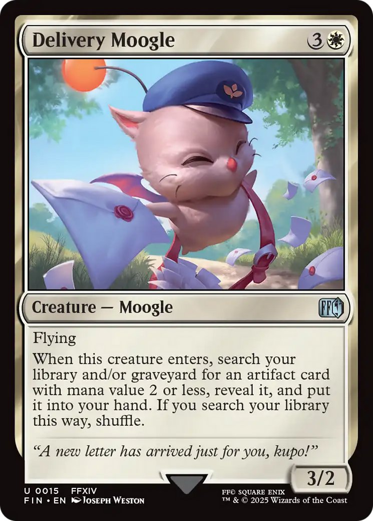Delivery Moogle  [Foil]  (FIN-015) - [FINAL FANTASY] - Trinity Hobby