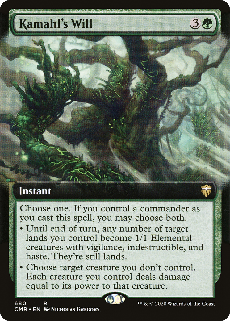 Volonté de Kamahl (art étendu) [Commander Legends] 