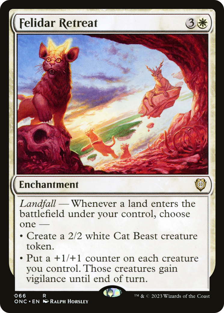 Felidar Retreat [Phyrexia: All Will Be One Commander] - Trinity Hobby